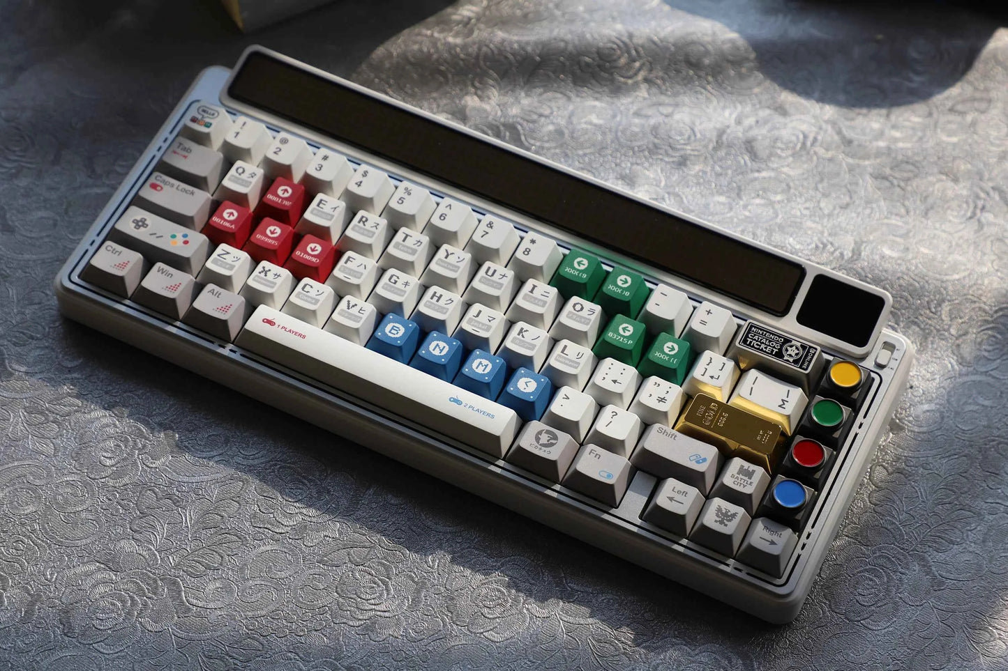 Gold Bar Shape Theme Keycaps Set Zinc Alloy Enter Key Cherry Profile Custom Original Handmade Keycaps for Mechanical Keyboard