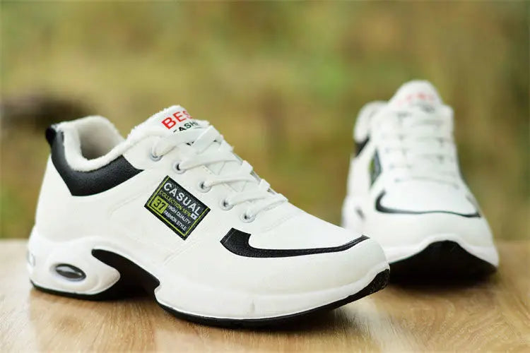 2025 new spring trend sports men's shoes Lace-up thick sole casual breathable fashion shoes Large size Wear skid resistance - AMULET RING STORE