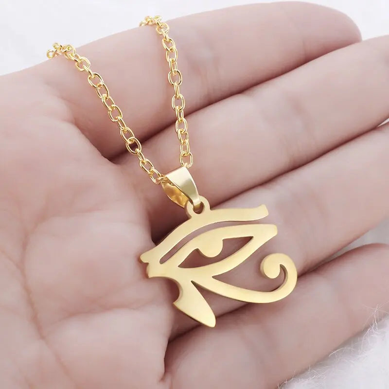 Ancient Egyptian Eye of Horus Eagle-Headed God Pendant AMULET RING STORE