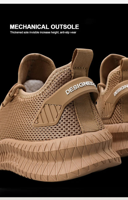 Men's Non-Slip Casual Sneakers Breathable Outdoor Jogging Training Hiking Sports Running Outdoor Women Weave Knit Lace Up Shoes - AMULET RING STORE