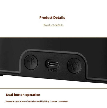 New style seven-color aromatherapy machine, bedroom essential oil aromatherapy lamp, wood grain flame humidifier, desktop cracke