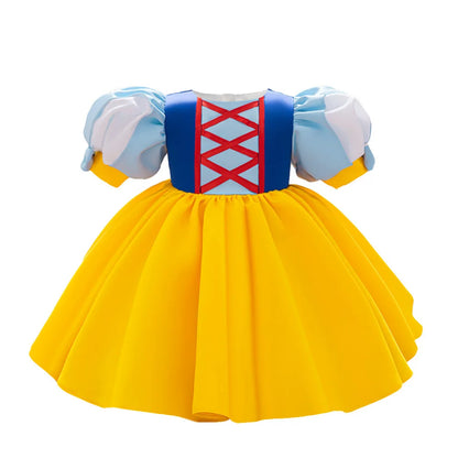 Princess Dress For Toddler Little Girl Luxurious Bow Gown Kids Birthday Party Clothes Halloween Carnival Children Princess Dress