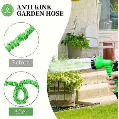 200FT Expandable High-Pressure Magic Hose 7 Water Spraying Functions Gun Durable Materials Home Garden Watering Tools - AMULET RING STORE