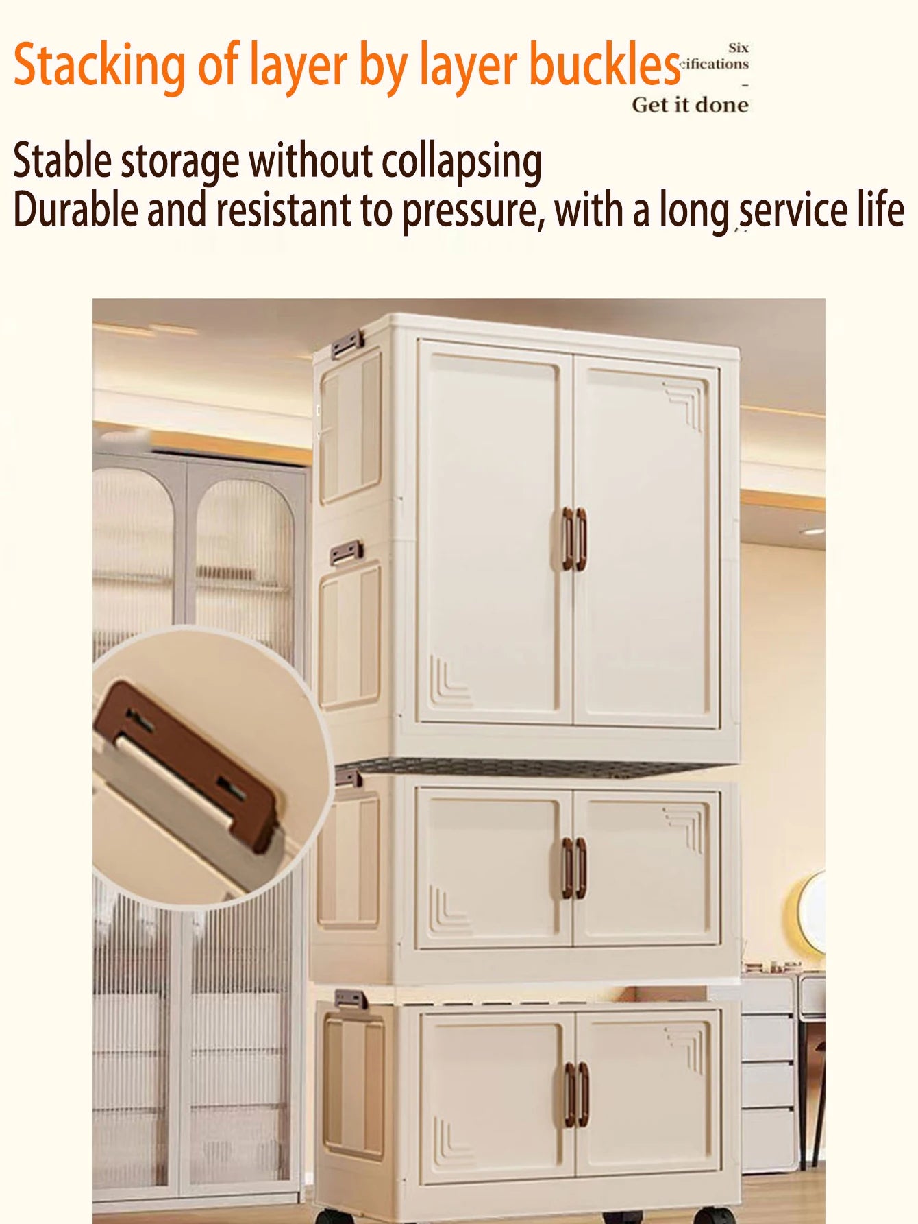 Multi-specification Large Capacity Wardrobe Foldable Easy Install Clothes Storage Cabinet Organizer for Home - AMULET RING STORE