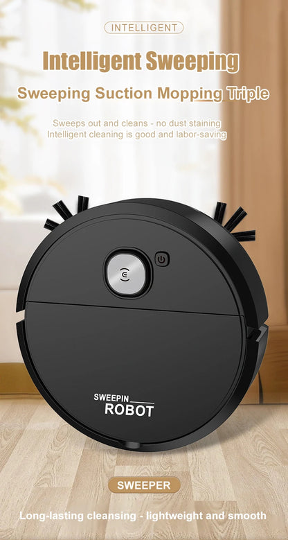 Household Fully Automatic High Suction Intelligent Vacuum Cleaner USB Charging Low-noise Sweeping Robot