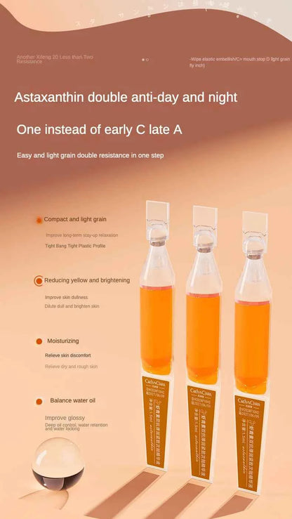 Astaxanthin Ampoule Anti Aging Face Serum Anti-aging Wrinkles Skin Brighten Whitening Hydrating Face Care Essence 30pcs/set