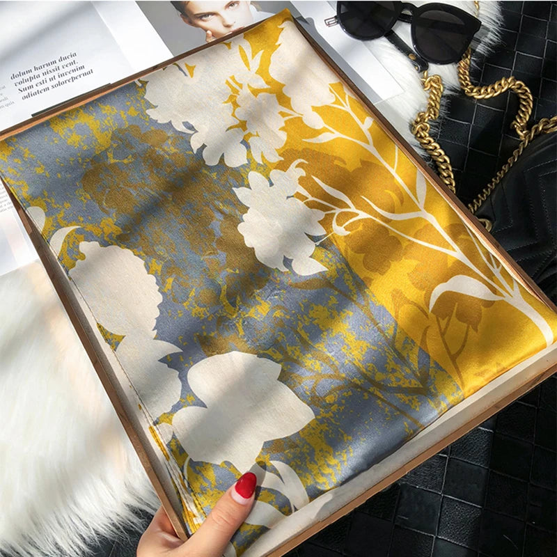 Spring Scarf Women's Luxury Design Polyester Material Smooth Scarf Soft Shawl Beach - AMULET RING STORE
