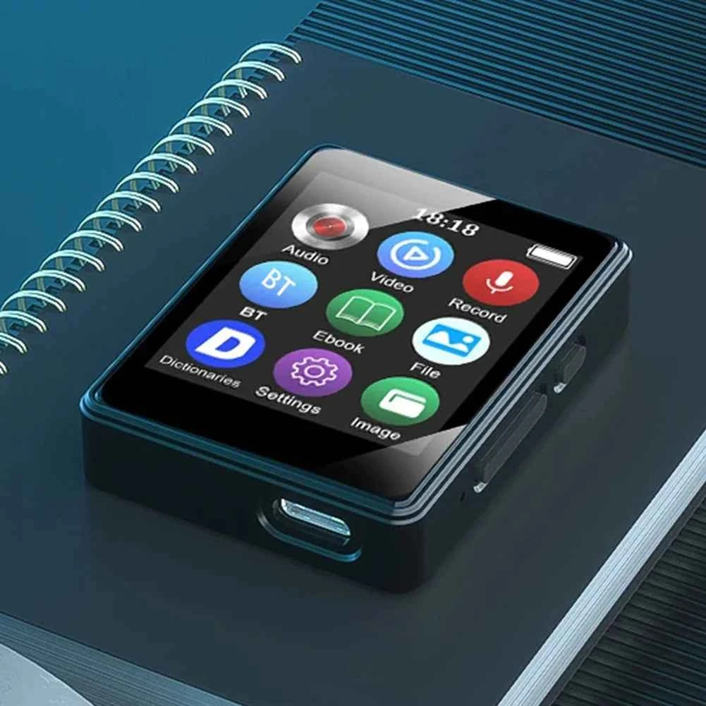 8/16/32/64GB Bluetooth MP4 MP3 Player Bluetooth 5.0 Music Stereo 1.8inch Screen MP3 With Speaker Video Playback FM Radio Recordi