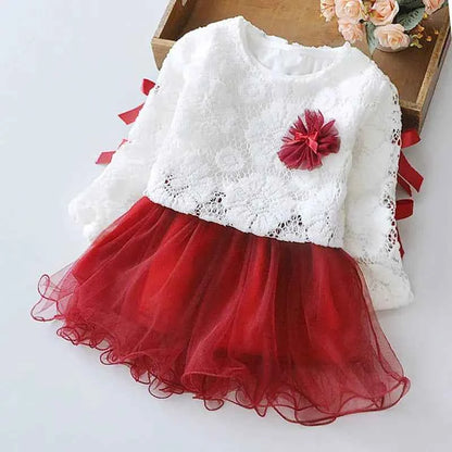 Bear Leader Newborn Bebes Princess Dresses Autumn Christmas Fashion Infant Girl Ruffles Costume Vestidos Cute Bear Bags 0-2Y