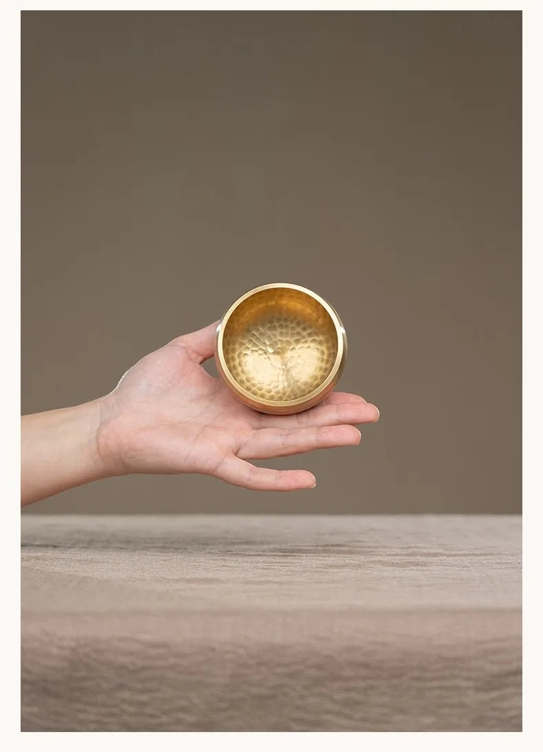 Nepal Singing Bowl Handmade Copper Bowl Sound Healing Yoga Meditation Professional Original Tibetan Bowls Buddha Instrument - AMULET RING STORE
