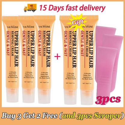 3 Minutes Fast Hair Removal Cream Painless Hair Growth Inhibitor Lip Face Arm Armpit Leg Permanent Depilatory for Men Women Care - AMULET RING STORE