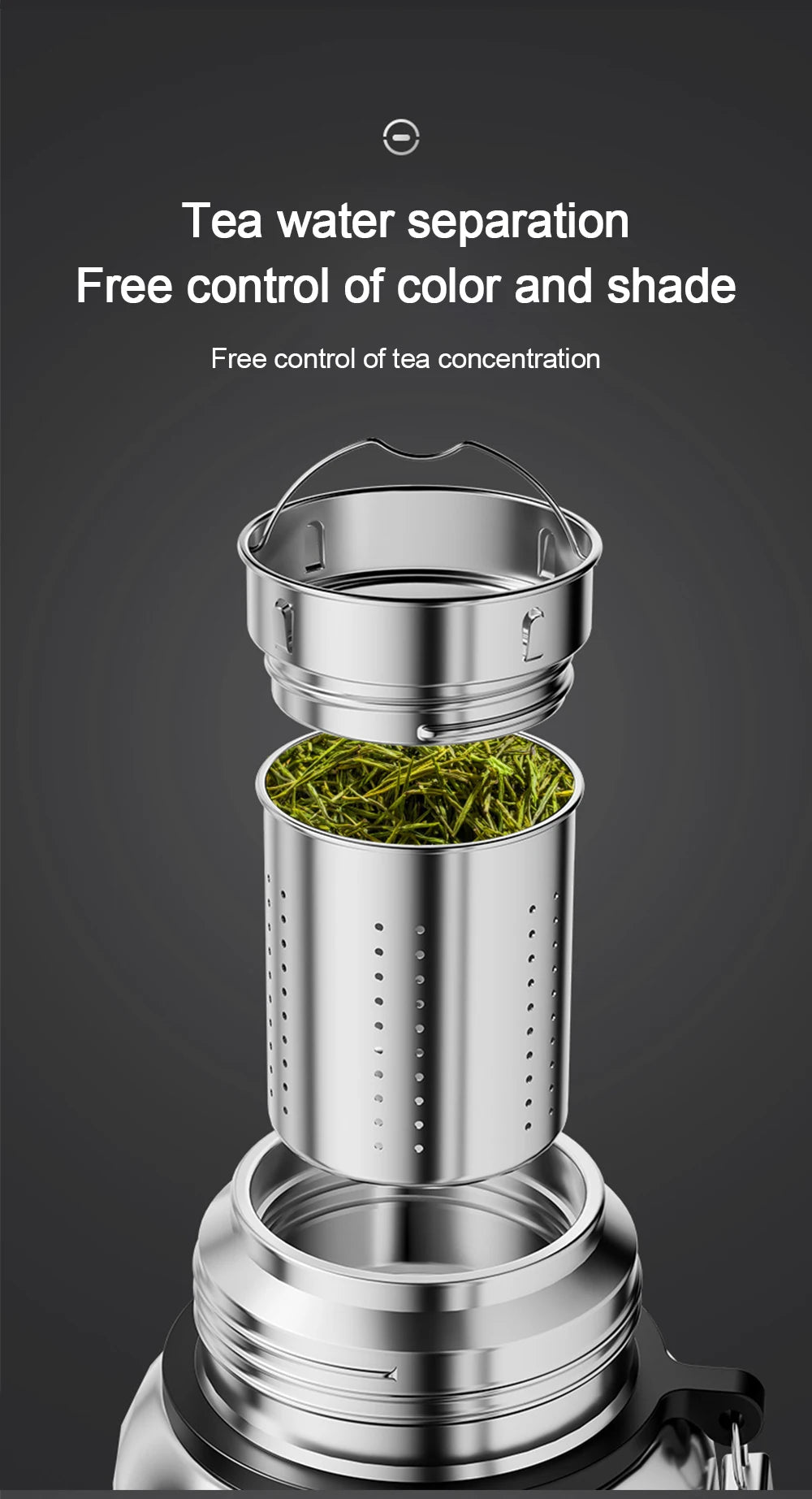 600-1500ml 316 Stainless Steel Thermos Bottle LED Temperature Display Thermal Mug Vacuum Flask Water Bottle For Outdoor Camping - AMULET RING STORE