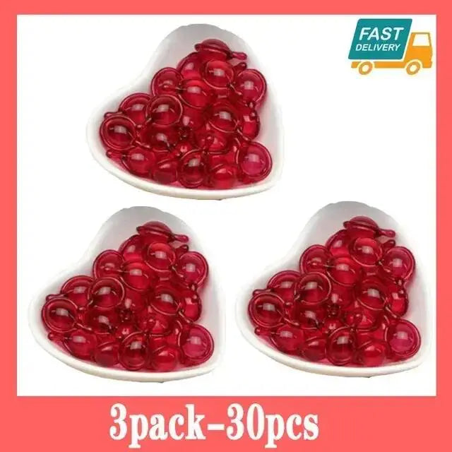 Hair Vitamin Capsule Keratin Oil Repair Frizzy Dry Hair Restore Soft Smooth Shiny Deep Moisturizing Nourishing Scalp Beauty Care - AMULET RING STORE