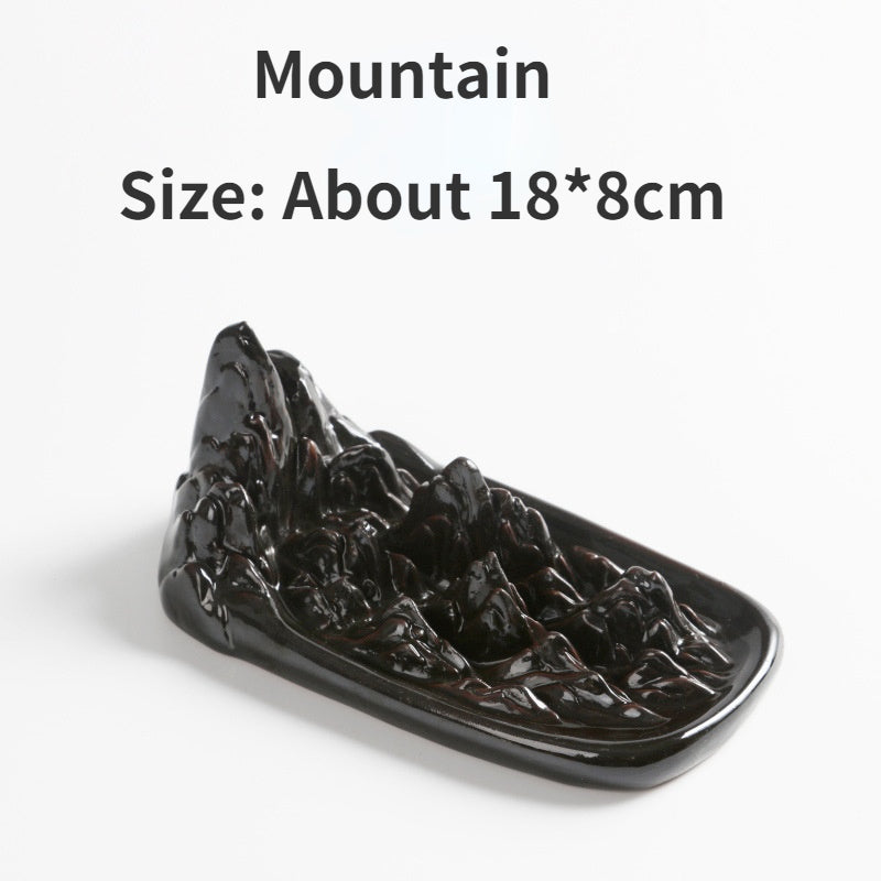 Backflow Incense Burner Ceramic Incense Burner Incense Burner Incense Utensils Tea Ceremony Zen Home Creative Small Ornaments - AMULET RING STORE