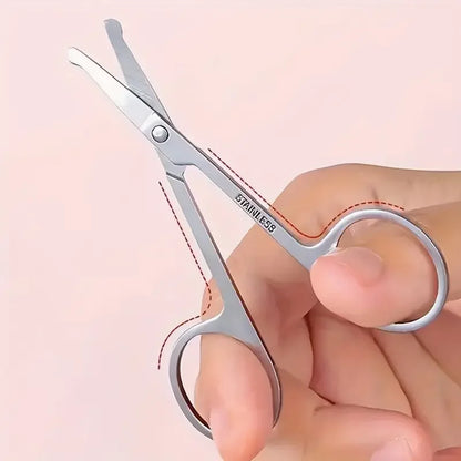 eyebrow scissors, beauty scissors eyelashes hair trimmer beauty scissors beard eyebrows eyelashes makeup tools - AMULET RING STORE
