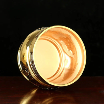 Metal incense burner Buddha tool Backflow fragrance Censer Buddhist Hall pray church tea light burner the god of wealth - AMULET RING STORE