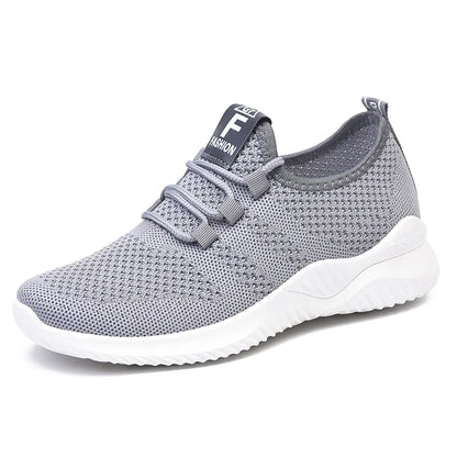 Women's shoes 2025 mesh breathable comfortable sports shoes soft sole lightweight fashion casual shoes - AMULET RING STORE