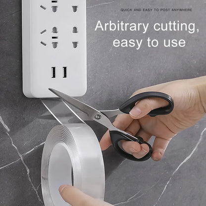 Nano Double sided Adhesive Tape Extra Strong Waterproof Transparent Traceless Tape Thickened Reusable Decorative Tape Home Tools - AMULET RING STORE