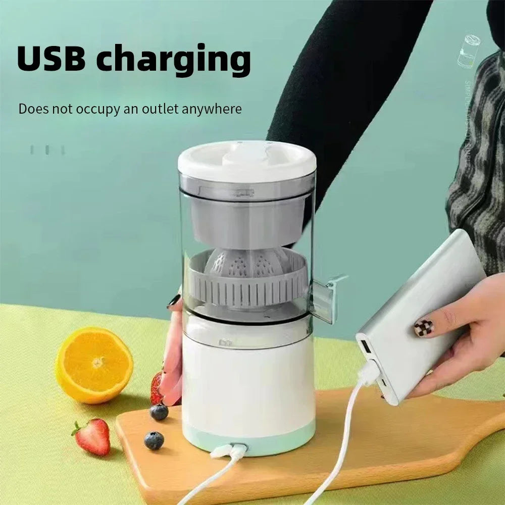 Portable Electric Juicer USB Charging Orange Lemon Fruit Blender Mini Household Juice Squeezer Mixer Citrus Juicer for Travel - AMULET RING STORE