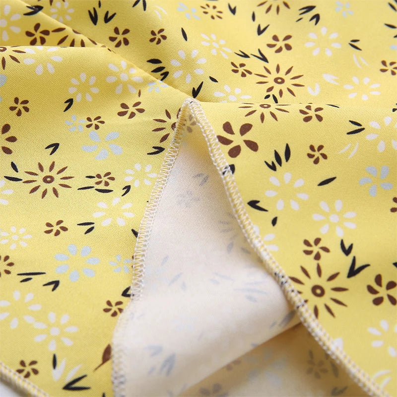 Women's Sexy Casual Home Small Floral Camisole Dress Summer Comfortable Skirt - AMULET RING STORE