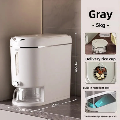 Mii Bucket Home 2025 New Model Sealed Rice Container Rice Box Anti-Pest and Anti-Damp Kitchen Storage Container High-End
