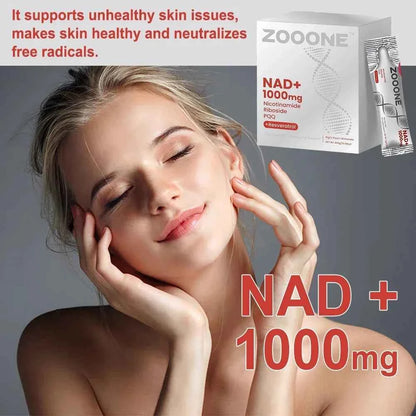 NAD+ Berry Flavored Drink Mix for Anti-Aging, Energy & Focus - 30 Packets