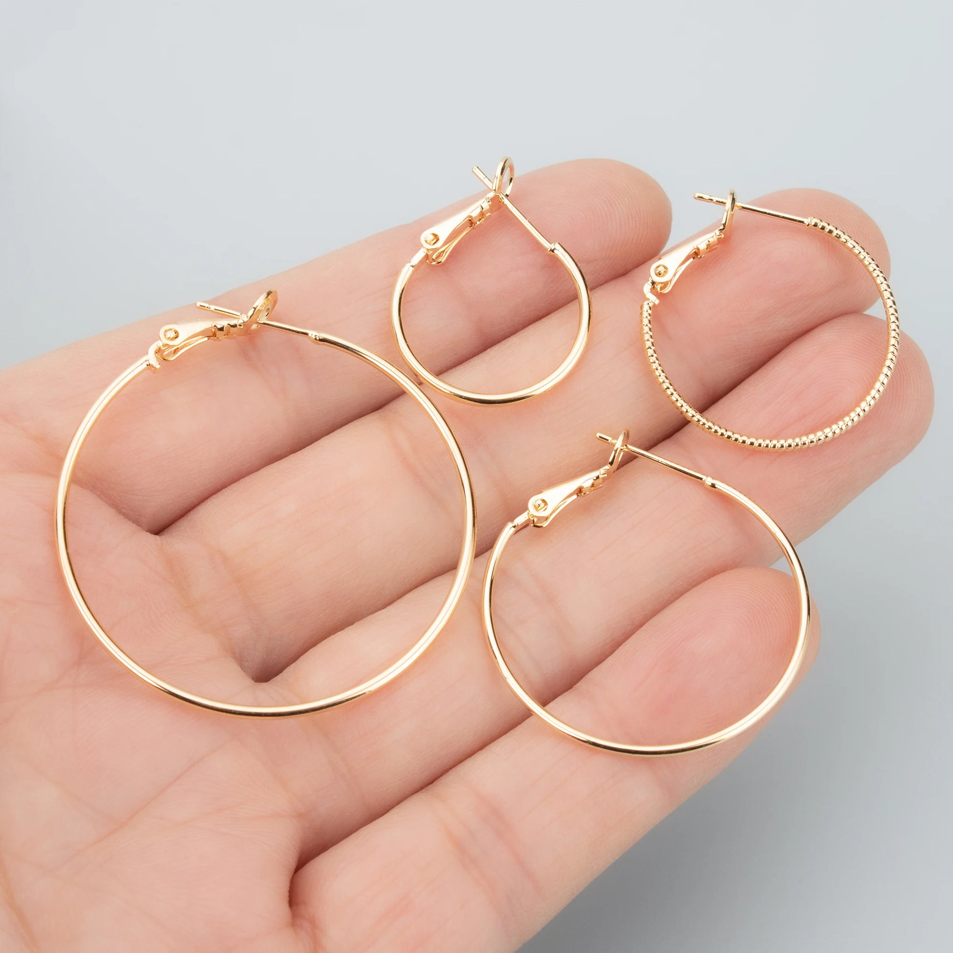 GUFEATHER MC19,jewelry accessories,18k gold plated,pass REACH,nickel free,round ring,charms,jewelry making,diy earrings,6pcs/lot - AMULET RING STORE