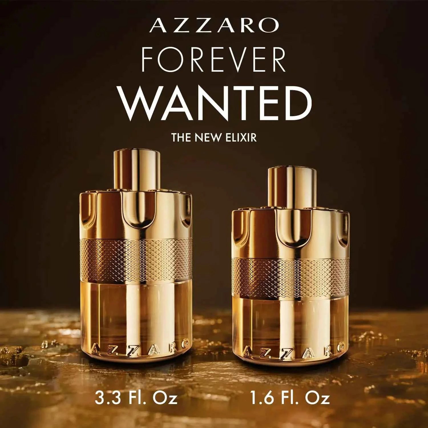 Azzaro - Forever Wanted Elixir - Mens Cologne - with Notes of Raspberry, Cardamom, and Leather Accord 100ml/ 3.4 Fl Oz