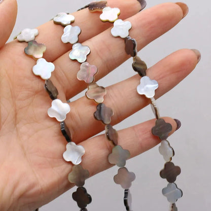 6/8/10/12mm Bohemia Natural Black Shell Beads Multishape Loose Spacer Beads for Jewelry Making DIY Necklace Bracelet Accessories - AMULET RING STORE