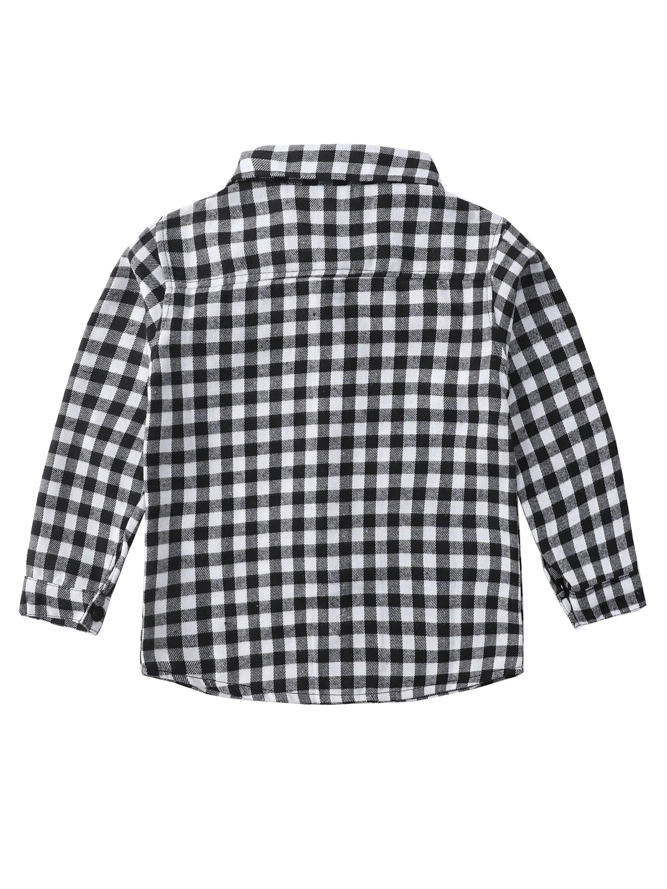 New Spring and Autumn Winter Boys and Girls 1-14 Years Old Classic Woolen Checkered Shirt Student Dress Versatile Shirt