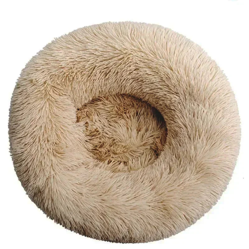 Round Cat Beds House Soft Long Plush Best Pet Dog Bed For Dogs Basket Pet Products Cushion Cat Bed Cat Mat Animals Sleeping Sofa - AMULET RING STORE