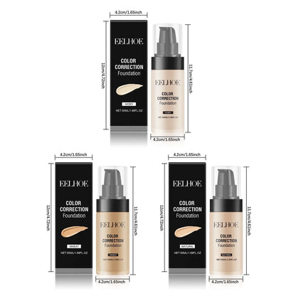 50ML Liquid Foundation CC Cream Matte Full Coverage Moisturizing Brightening Concealer BB Cream Oil Control Makeup Cosmetics - AMULET RING STORE