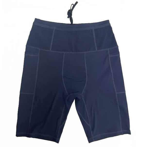 Marathon Compression Shorts with Waistband Pocket Men Women Quick Dry Nylon Workout Tights for Cycling Running Training