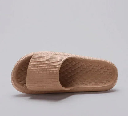 Women's Thick Platform Cloud Slippers EVA Soft Sole Pillow Slides Summer Beach Flip Flops Women Non Slip Bathroom Home Slippers - AMULET RING STORE