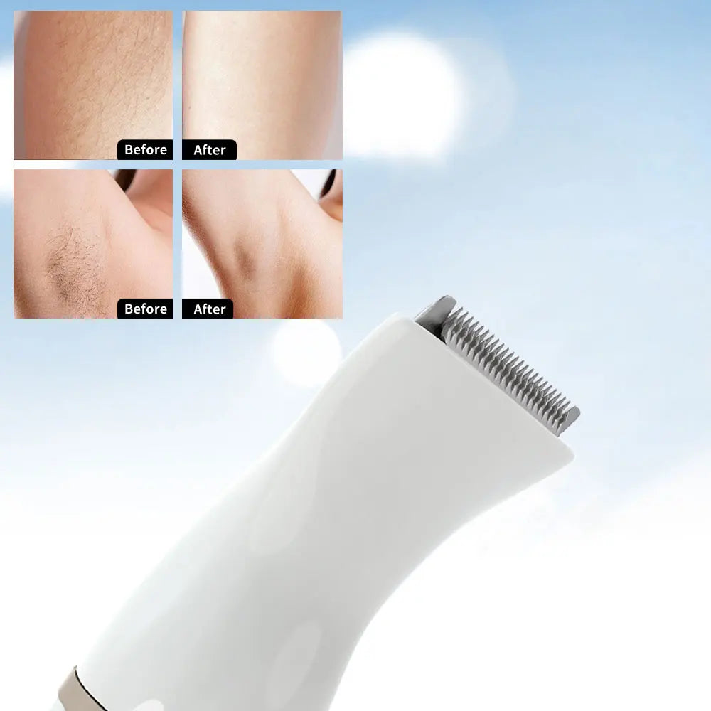 5 In 1 Electric Shaver for Women Painless Eyebrow Razor Bikini Trimmer Cordless Womens Body Shaver Facial Hair Remover Depilador - AMULET RING STORE