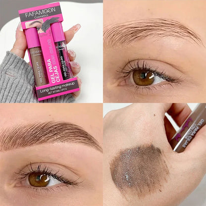 3 Colors Natural Liquid Dyeing Eyebrow Cream Waterproof Long Lasting Non-smudge Mascara Tint Makeup Cosmetic Brow Enhancer Cream - AMULET RING STORE