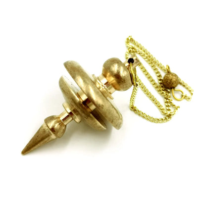 Bronze Metal Copper Spiritual Point Pendulum for Divination Healing Dowsing Wicca Balancing Pointed Cone Pendant Pendulum