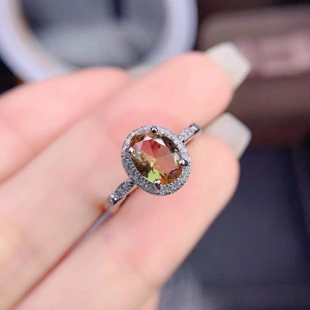 YULEM Oval 7x9mm Alexandrite Change Color Ring Real Solid 925 Sterling Silver Women Engagement Rings For Gift