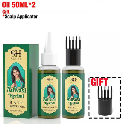 Ayurvedic Hair Growth Oil India Adivasi Organic Hair Growth Serum Anti Hair Loss Fast Regrowth Thicken Oils Hair Growth Products