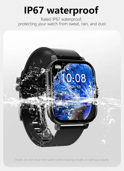 Multifunction Smart Watch For Men Women Kids Message Remind Music Control Sport Step Calories D13 Smartwatch Alarm Clock 116Plus - AMULET RING STORE