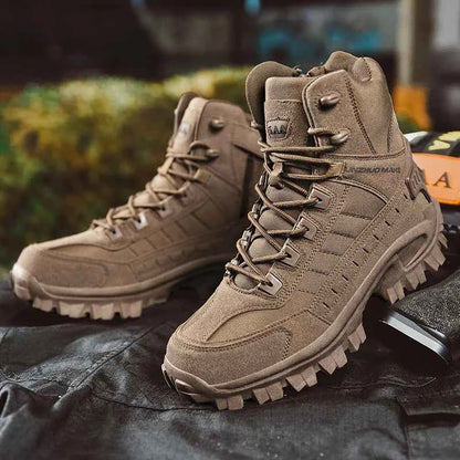 Men's Desert Combat Boots Outdoor Non-slip Tactical Boots Hiking Desert Ankle Hunting Shoes Work Safty Men Boots Botines Zapatos