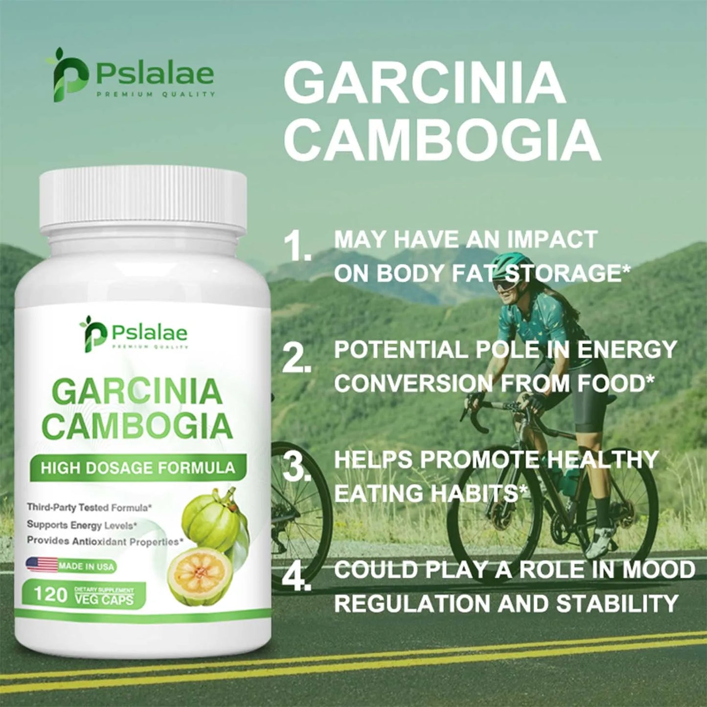 Garcinia Cambogia - Metabolism Boosting, Weight Management, Detoxification, Fat Burning - 120 Capsules