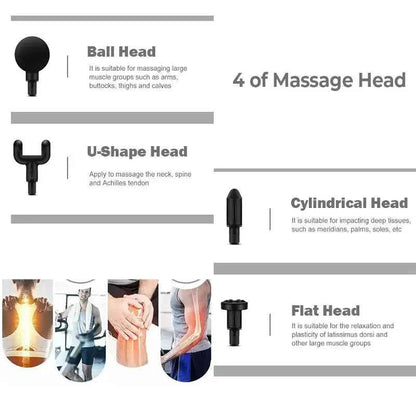 USB Mini Massage Gun Fascia Machine Muscle Relaxation Vibrating Gun Rod Massage Fitness Equipment Neck Grab Fascia Gun - AMULET RING STORE