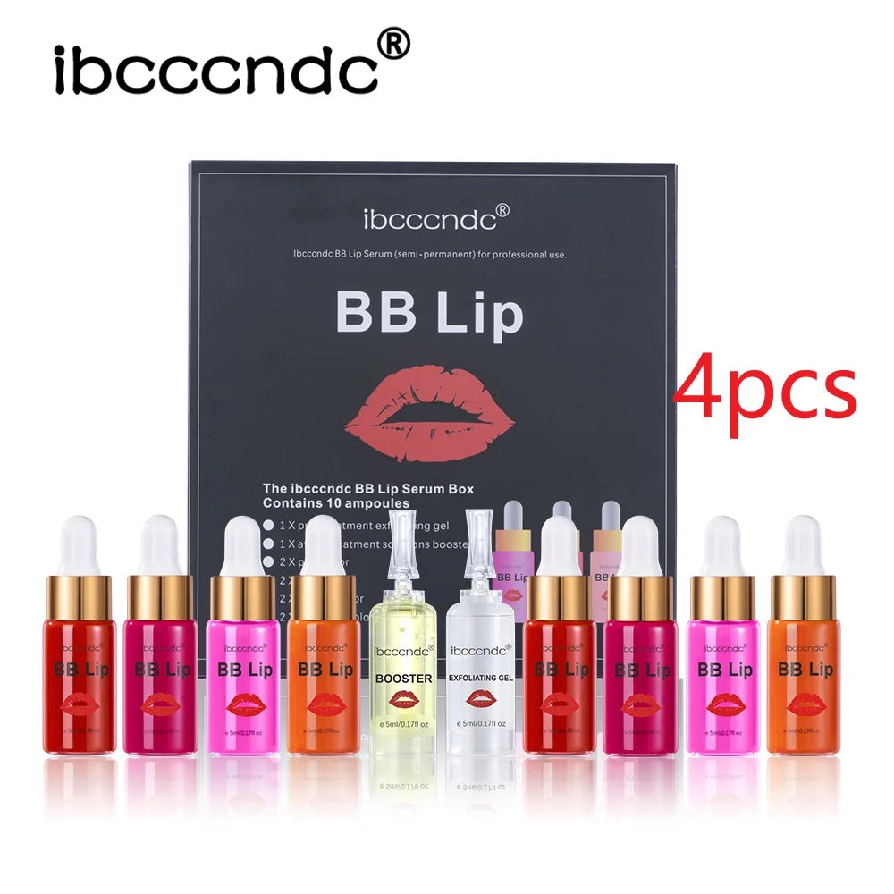 BB Lips Ampoule Serum Starter Set Semi-Permanent BB Lip Gloss Tinted Pigment Lasting Moisturizing For Lip Care Korea Glow - AMULET RING STORE