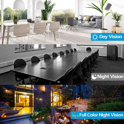 2.4G WIFI 2K IP Camera Two way audio PTZ Move To Follow Outdoor Wifi Surveillance Camera Security Protection Cameras Smart Home - AMULET RING STORE