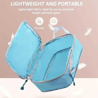 Travel Compression Packing Cubes Suitcase Luggage Organizer Set Zipper Foldable Storage Bag for Clothes Shoes Travel Accessories - AMULET RING STORE
