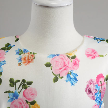 2025 New Girls' Dress Sleeveless Mesh Pommel Dress Lace Princess Dress Holiday Party Children's Dress Sold Well