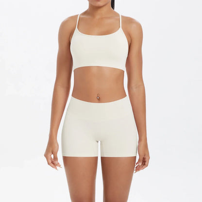 2PCS Yoga Set Nude Feeling Workout Sets Women Tracksuit Gym Push Up Fitness Running Workout Sportwear Sport Bra Leggings Suit