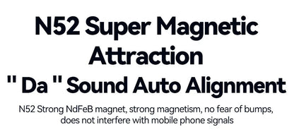 Rocoren Magnetic Car Phone Holder Fast Charging Wireless Charger With RGB light Magnet Car Stander For iPhone 15 14 13 Pro Max