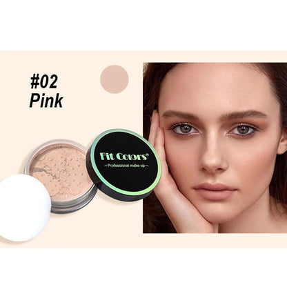Korean Loose Powder Full Brightening Concealer Mineral Face Foundation Cosmetics Lasting Makeup Powder Compact Powder Pressed - AMULET RING STORE